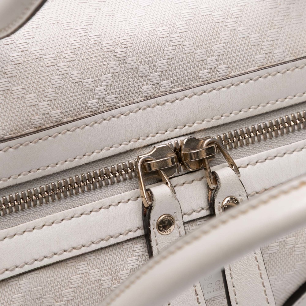 Pre-Loved Gucci Diamante Leather Boston Bag - Picture 6 of 12